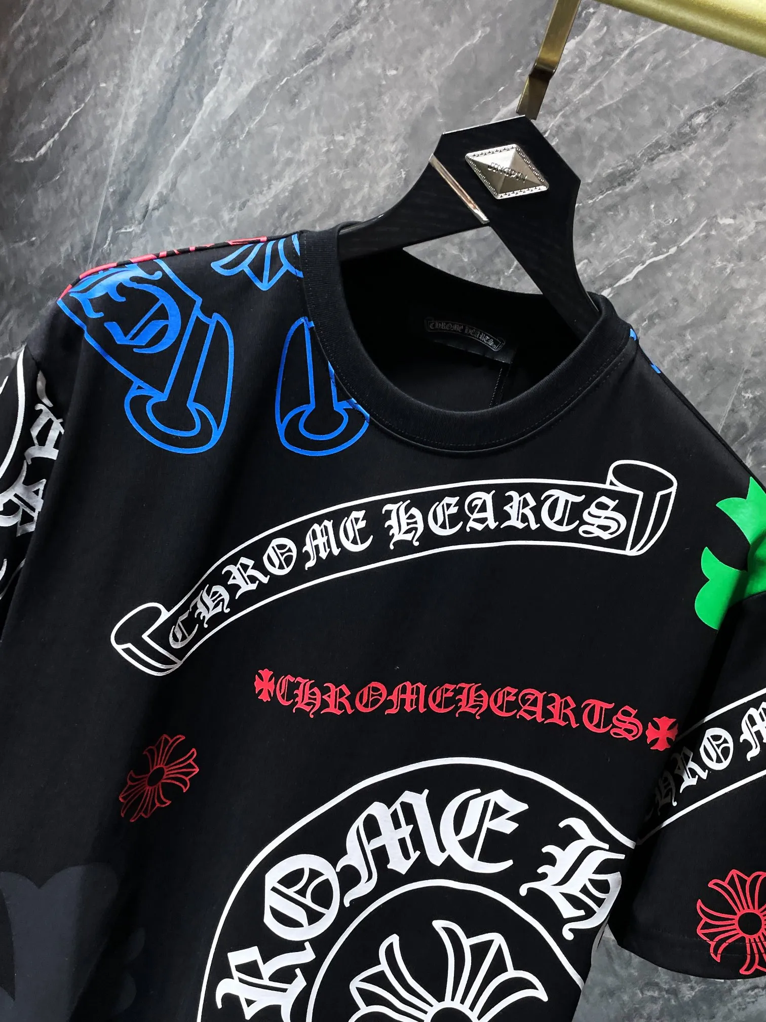 8725＃ Chrome Hearts 24ss g g logo online 1 1 ：White Black Sizes：S、M、L、XL